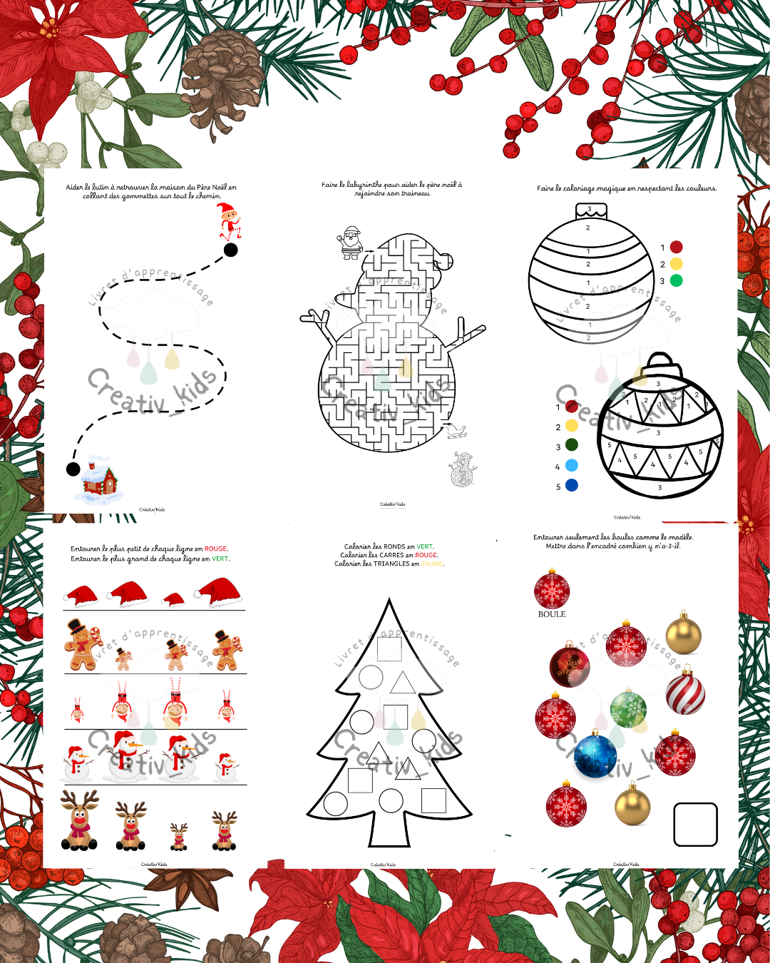 Mon livret d'activités : NOËL