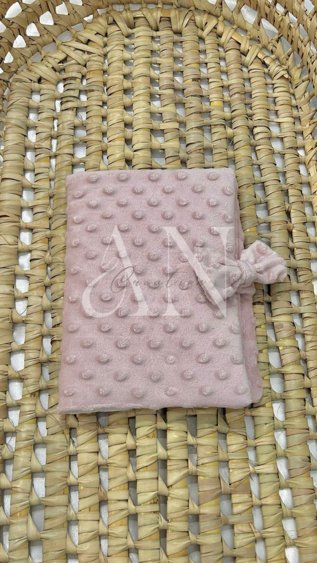 Protège carnet de santé avec nœud