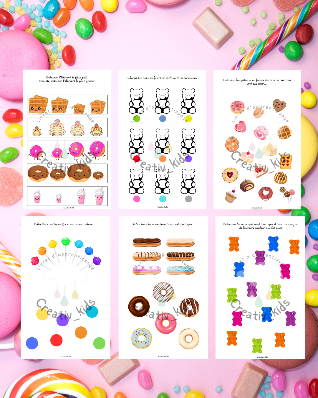 Mon livret d'activités :  GOURMANDISES